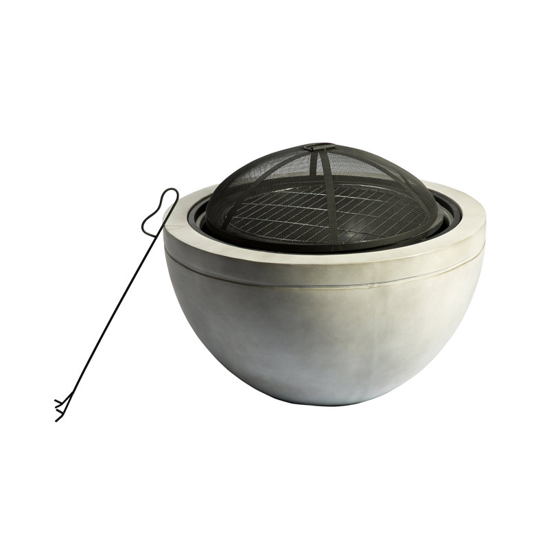 Round Concrete Wood Burning Fire Pit & Reviews AllModern